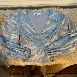 Anthropologie Blue Top